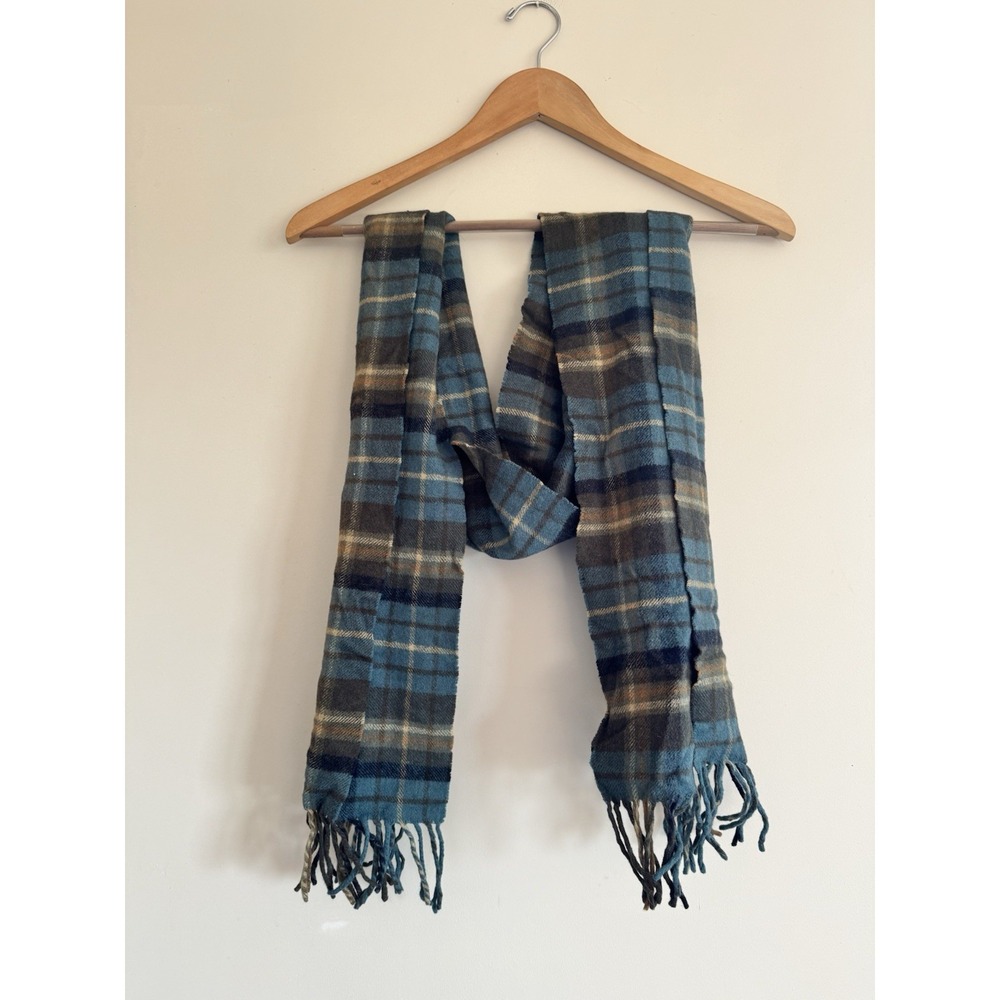 Eddie Bauer Cashmere Wool Blend Scarf Men's Rugged Soft 64" Long Classic Preppy